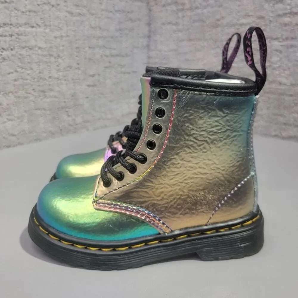 Dr Martens 1460 T Multicolor Leather Combat Boots Toddler Size US 7 EU 23